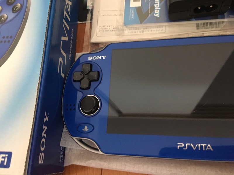PlayStation PS Vita Wi-Fi PCH-1000 ZA04 Sapphire Blue from Japan F/S game gallery