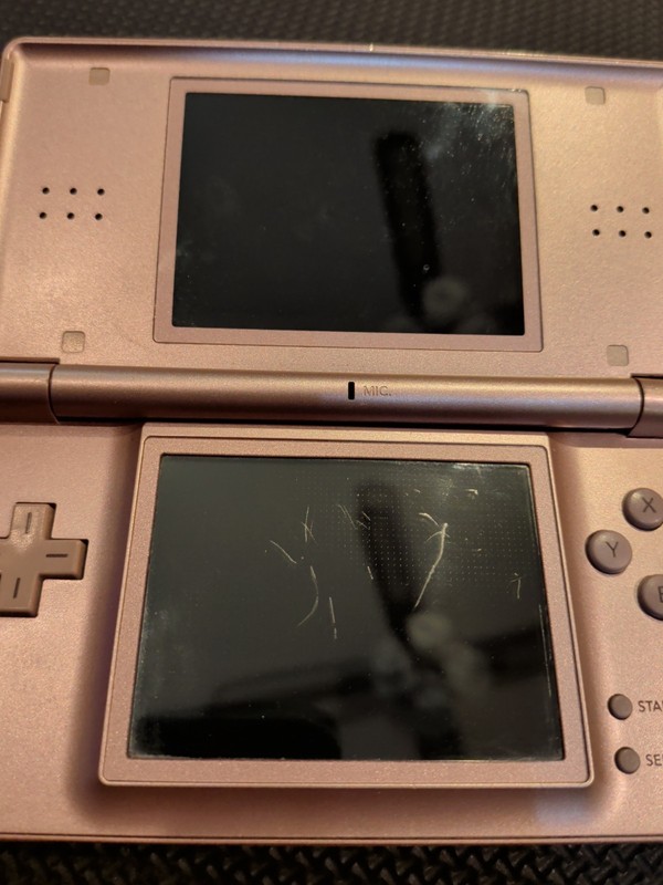 Nintendo DS Lite Metallic Pink Rose Console ONLY; Tested & Works. gallery