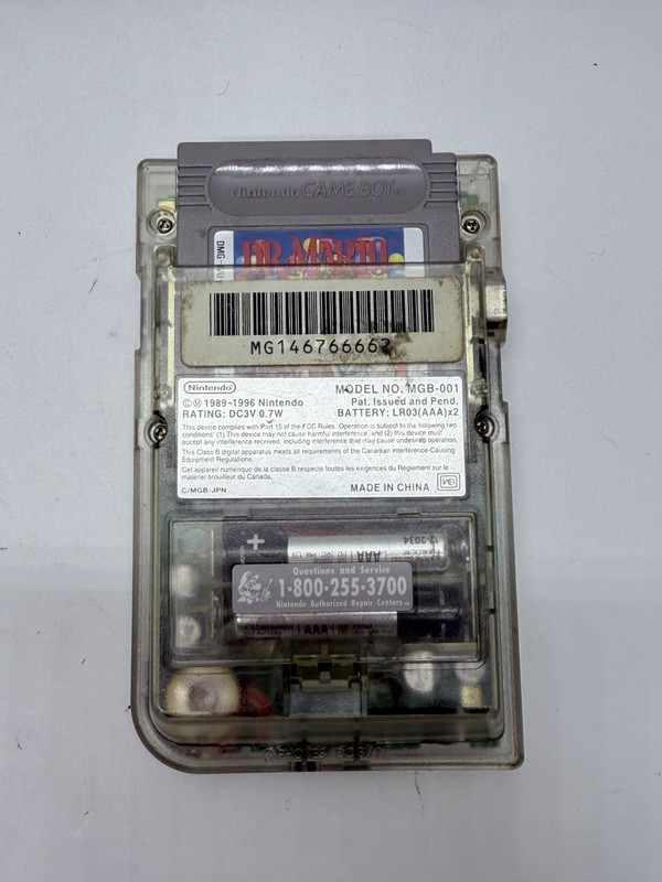 Nintendo Gameboy Pocket Transparent Clear - MGB-001 - Tested with Game gallery