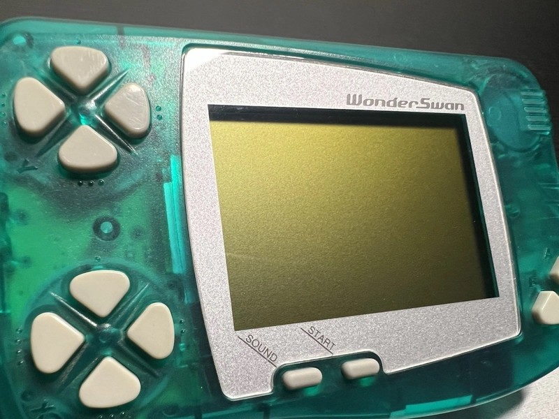 Bandai WonderSwan Clear Green Handheld Working US Seller gallery