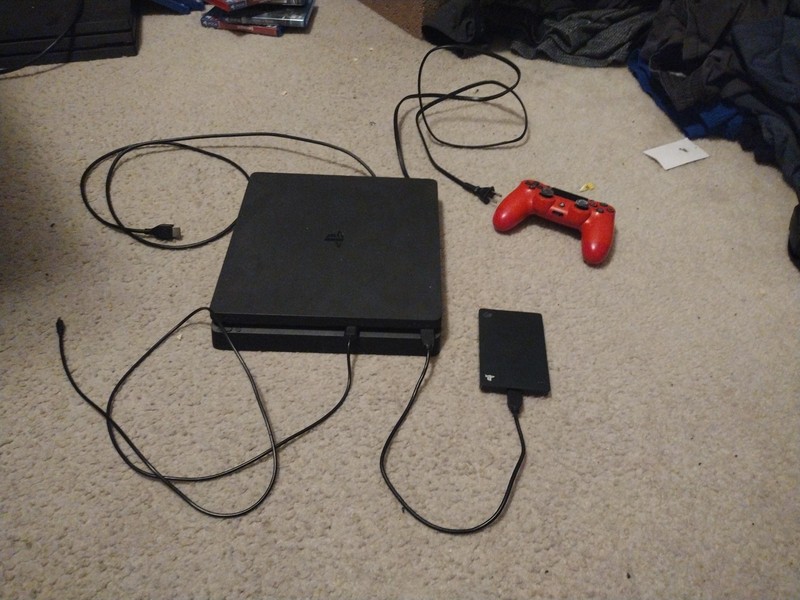 Sony PlayStation 4 Original Black, Tested with 1 Remote 2 Tb External Storage