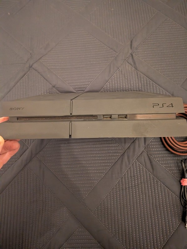 playstation 4 console W/Power&AV Cords Matte Black/Tested gallery