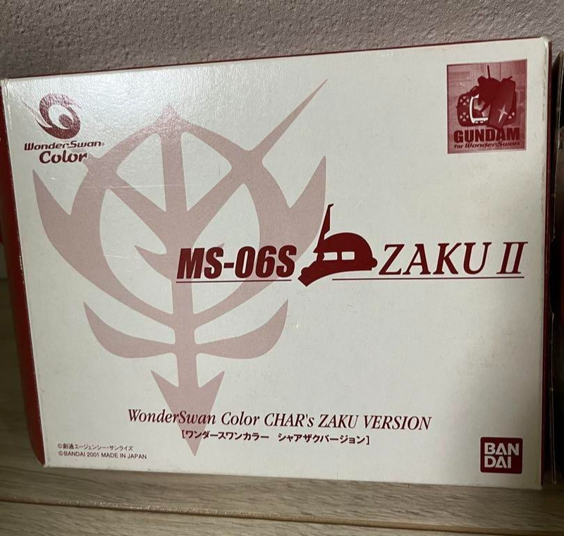 Bandai Wonderswan Color Char's Zaku II Version Console MS-06S WS Boxed gallery
