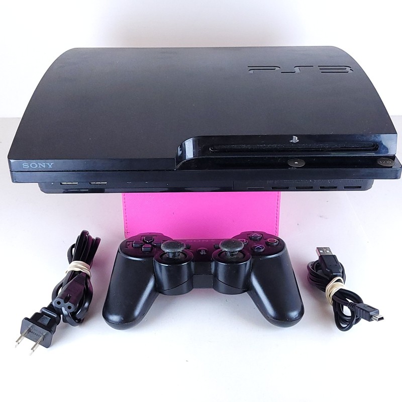 Sony PlayStation 3 PS3 Slim Console 250GB CECH-2001B w/Controller & Cables