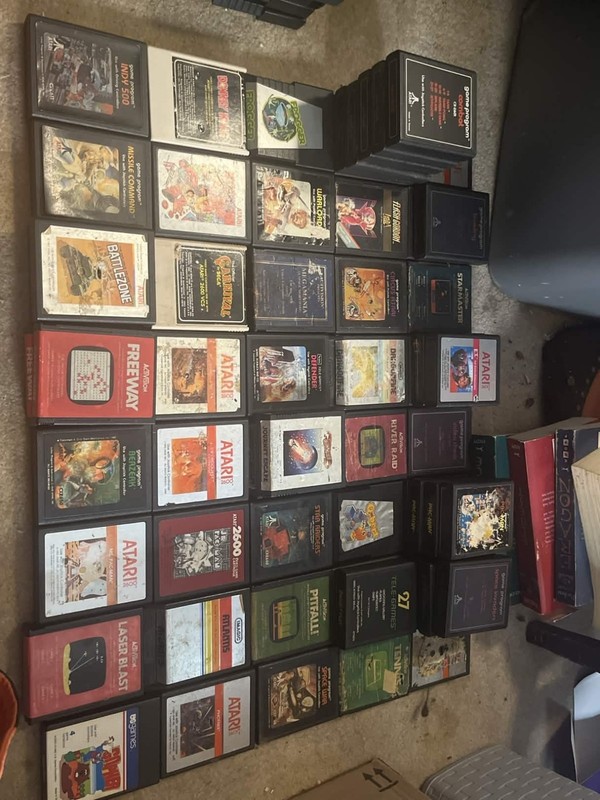 Massive Atari 2600 Lot – 118 Games, 4 Consoles, Controllers, Accessories
