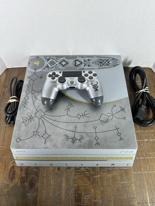 Sony PlayStation 4 PS4 Pro 1TB God of War Limited Edition Console and Controller
