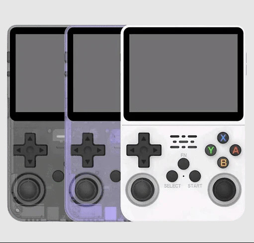R36S 128gb Handheld Game Console – Black, Purple – Retro Emulator w/ 25k+ Games gallery