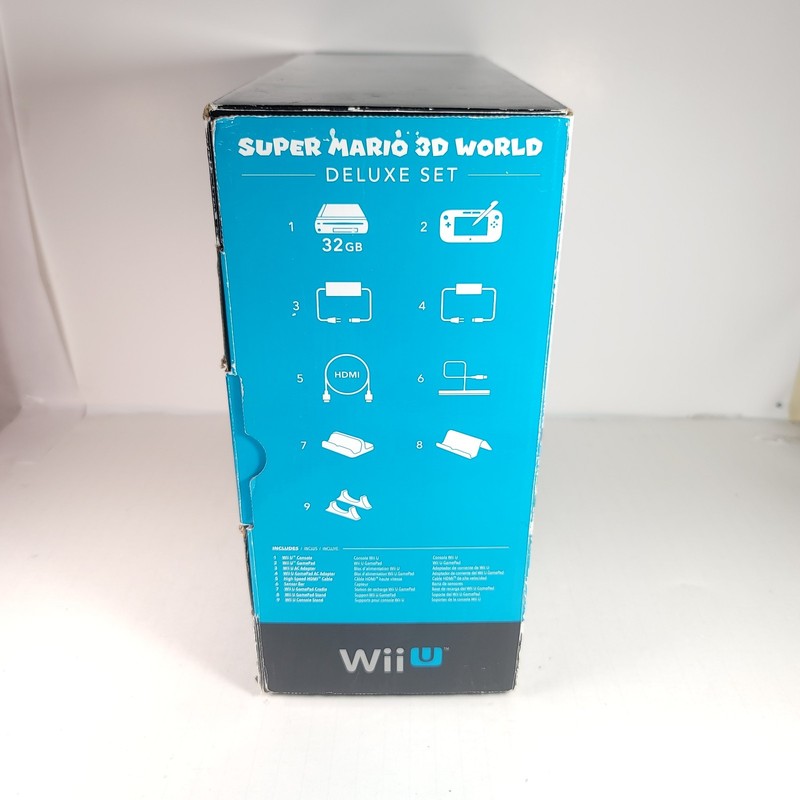 Nintendo Wii U 32GB Super Mario 3D World Deluxe Set CIB Console Bundle Box gallery