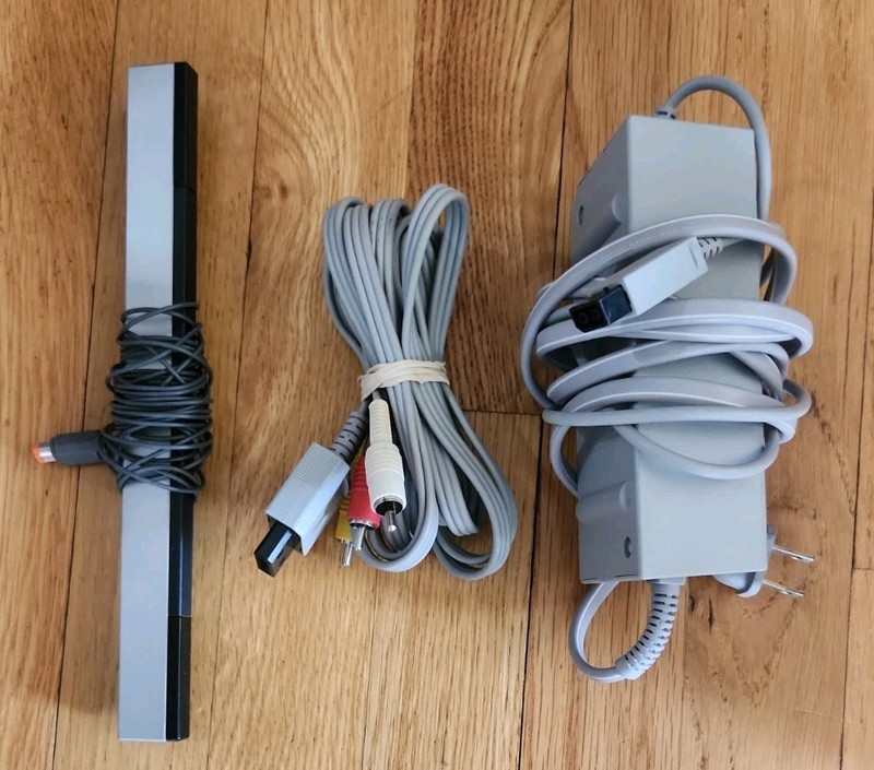 Nintendo Wii Console Bundle: 2 Remotes 2 Nunchucks, All Cords, 4 Games & Stand gallery