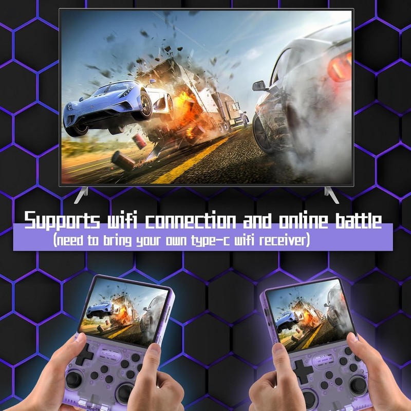 Ultra-Portable R40S PRO Game Console - 256GB, Wi-Fi Enabled, 12+ Emulators gallery