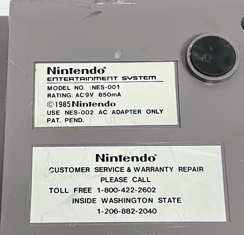 Nintendo Entertainment System NES-001 Console Only Tested Vintage OEM gallery