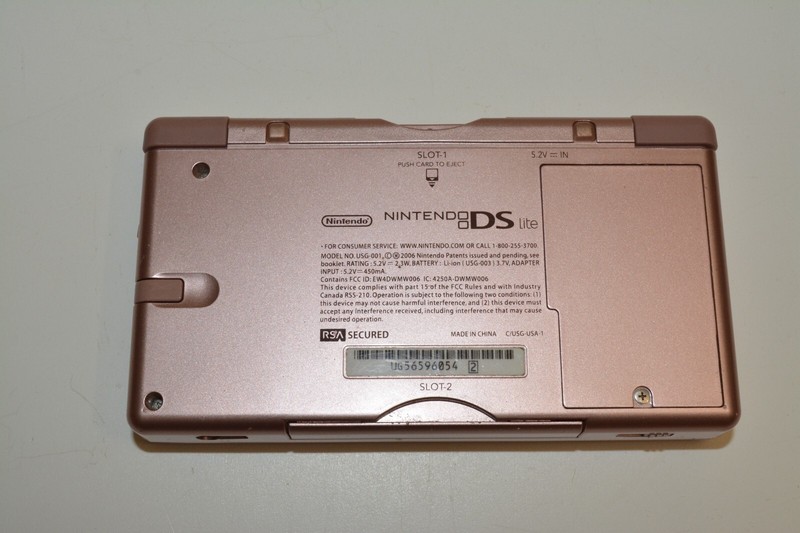 Nintendo DS Lite USG-001 Console w Stylus, Wall Charger 4 games Mario Party DS gallery