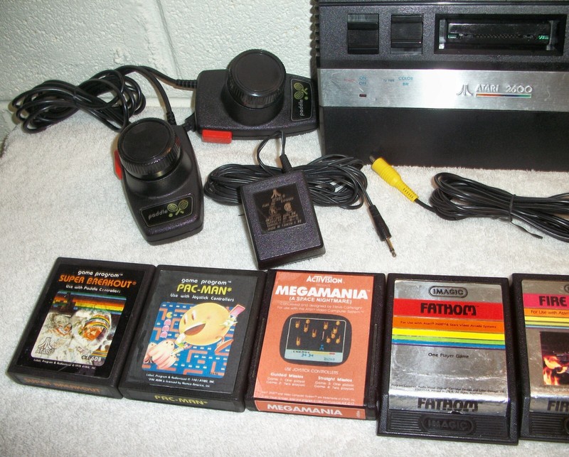 Original Atari 2600 Jr. Short/Small Rainbow Console System Bundle with 7 Games gallery
