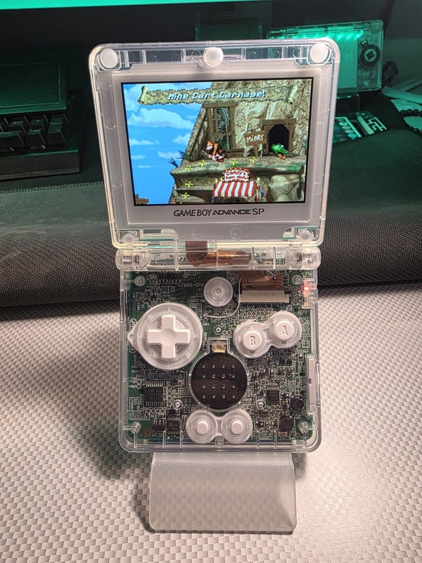 Two Professionally Reshelled GBA/OG@SP With ORIGNAL motherboards Selling In Pair gallery
