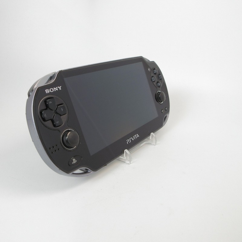 【Very Good】Sony PS Vita PCH-1100 Crystal Black 3G/Wi-Fi Model Console #NET0127/0 gallery