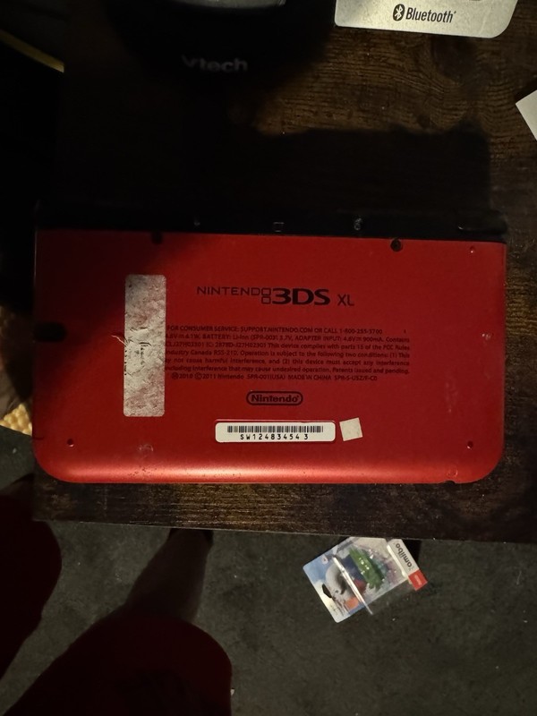 LUMA Nintendo 3DS XL SPR-001(USA) Red/Black read description gallery