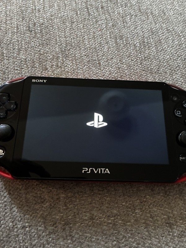 Sony PS Vita Handheld System Console Black/Red Wi-Fi, Headphone Jack