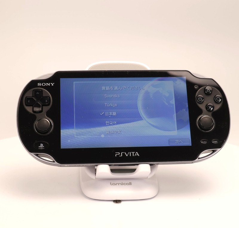 PS Vita PCH-1100 Sony PlayStation Crystal Black Console Only Region Free 443