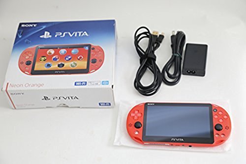PS Playstation vita Wi-Fi model NEON ORANGE PCH-2000 ZA24 Japan game