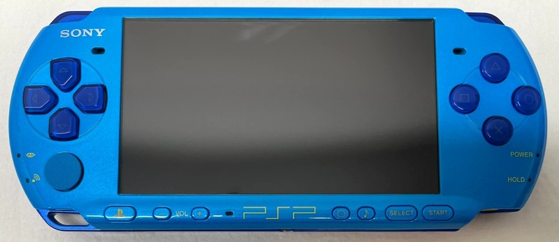 PSP 3000 Marine Blue / New Battery / Genuine Sony Charger / Region Free / 16GB gallery
