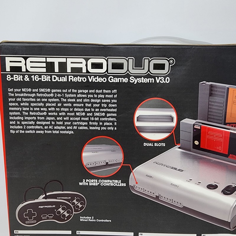 Retro-Bit Retro Duo 8-Bit & 16-Bit Dual Retro Video Game System V3.0 gallery