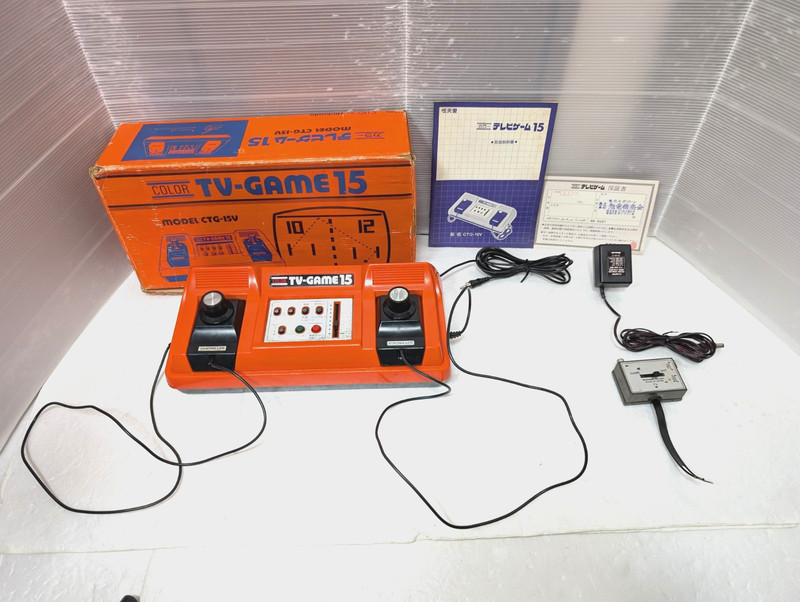 Nintendo Color TV game TV-GAME15 CTG-15V console Japan Box Manual
