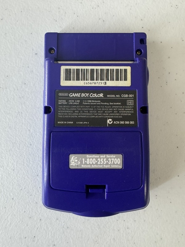 Nintendo Game Boy Color Grape Handheld Console - TESTED, AUTHENTIC gallery