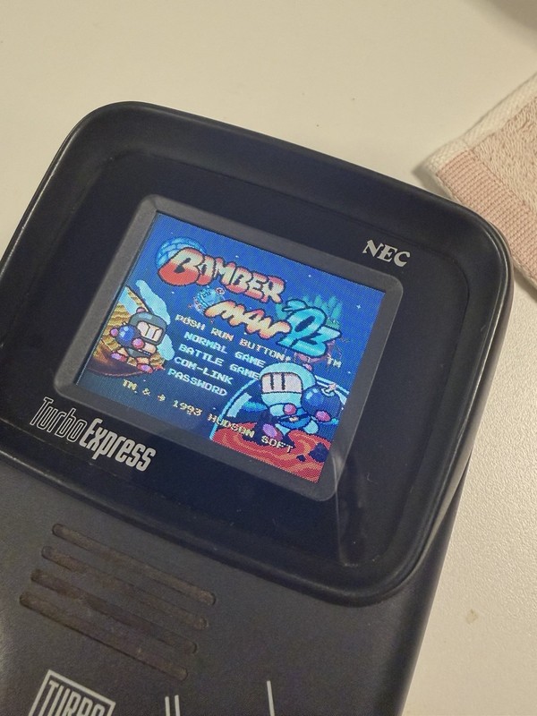 TurboExpress Launch Edition Black Handheld System Read Description