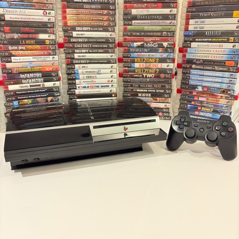 PS3 PLAYSTATION 3 Console Bundle w/ 6 GAMES & Controller Fat, Slim or Super Slim