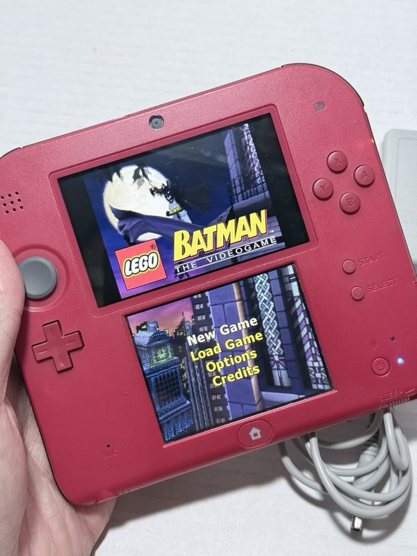 Nintendo 2DS Handheld Game Console Crimson Red/Black - 5 Games Bundle 4GB SD gallery