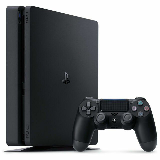 Sony PlayStation 4 Slim 500GB with Black Controller, USB Cable and HDMI.