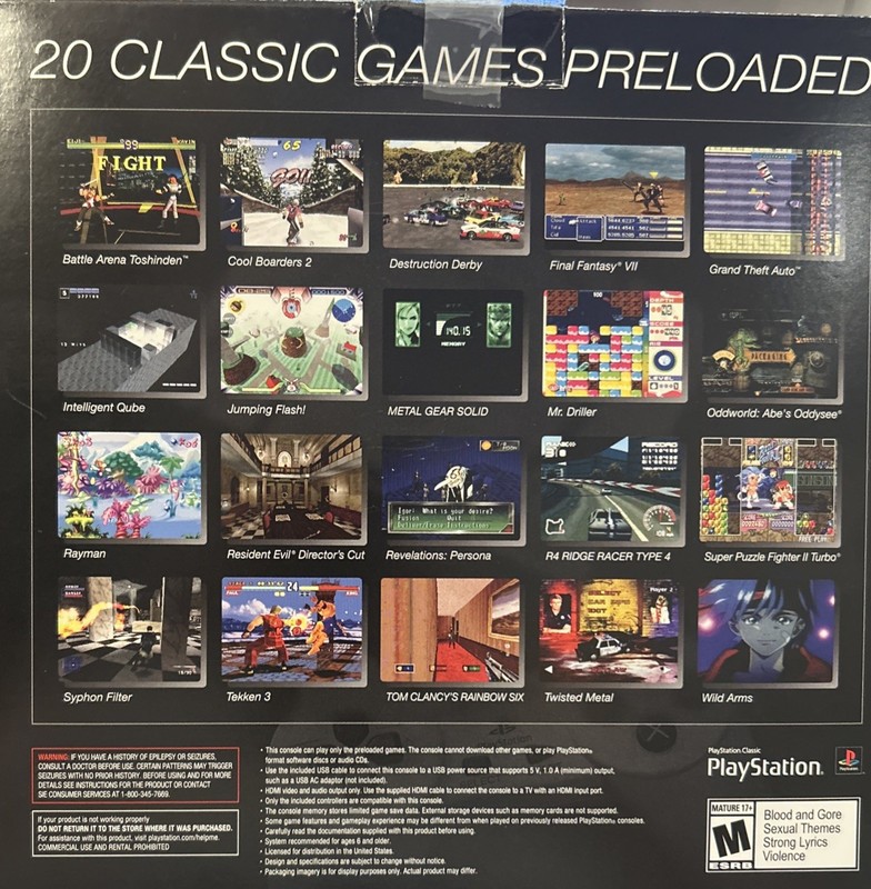 Sony PlayStation Classic Gray Console (3003868) gallery