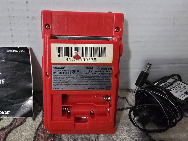Nintendo Game Boy Pocket Red Console Handheld System Tested OEM MGB-001 gallery