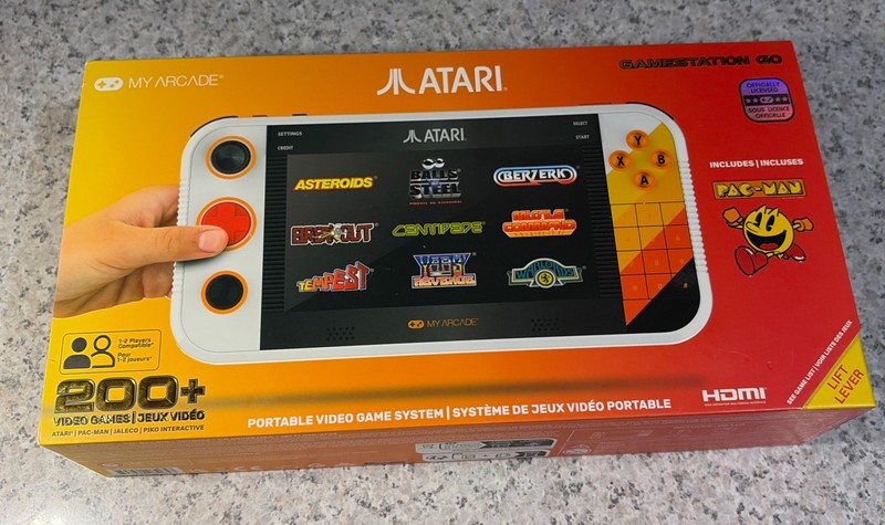 My Arcade Atari Gamestation Go Portable Video Game System Bundle with 200+ Games