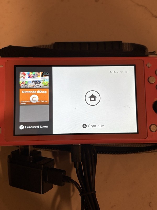 Nintendo Switch Lite HDH-001 32 GB Console -Coral- w/Charger, Travel Case “READ” gallery