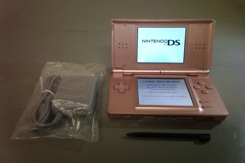 Nintendo DS Lite Handheld Console with Stylus and Wall Charger – Metallic…
