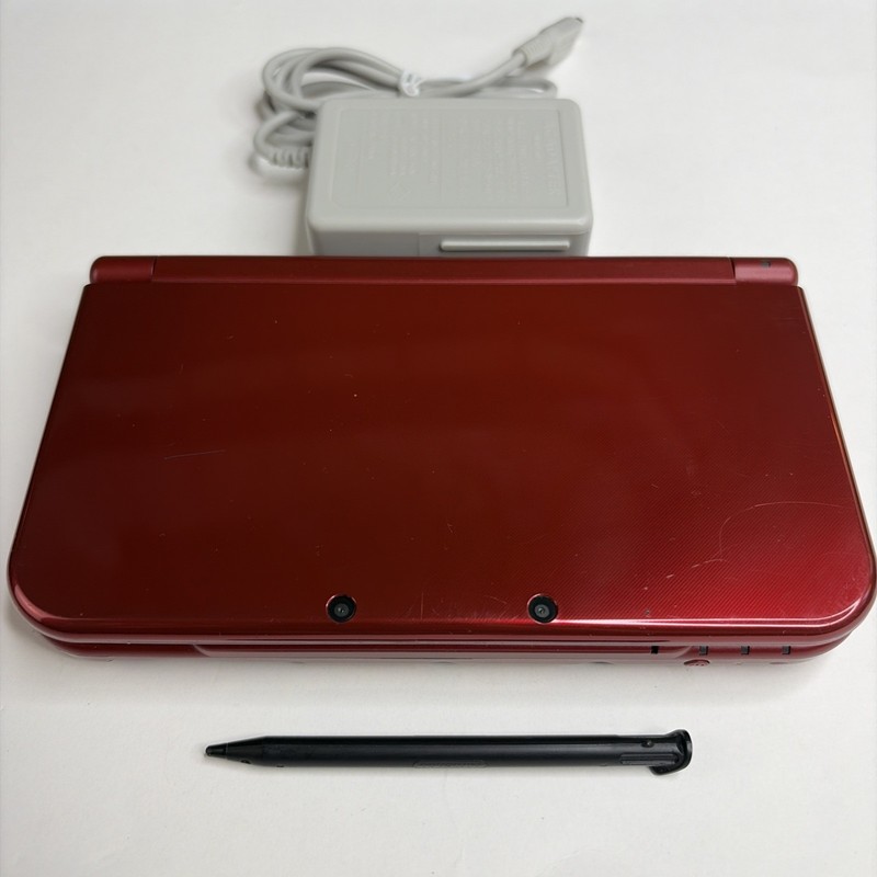 New Nintendo 3DS XL Red Console US Model – Tested! Top IPS W Charger Stylus