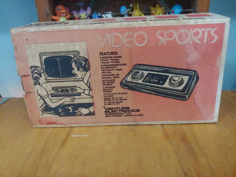 Vintage 1970s Venture VIDEO SPORTS Pong Gaming VS-1 Console w/ Original Box gallery