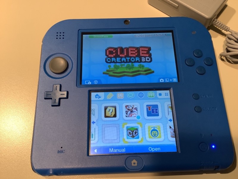 Nintendo 2DS Electric Blue Mario Kart 7 & 5 More Games Pre Installed Console gallery
