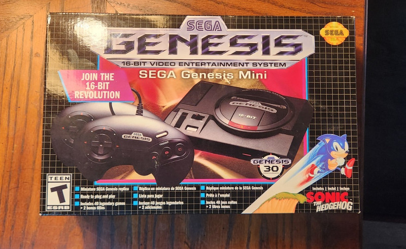 SEGA Genesis Mini Microconsole Black HDMI 720p Preloaded Games NTSC-U/C