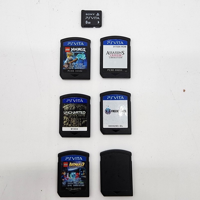 PlayStation PS Vita PCH-1001 Bundle - 5 Games, Memory Card, 8 GB Charger gallery