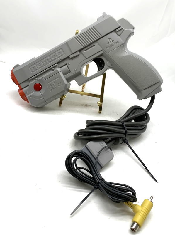 Time Crisis 1 (Sony PlayStation 1 PS1, 1997) w/ NAMCO Gun Con Light Gun gallery