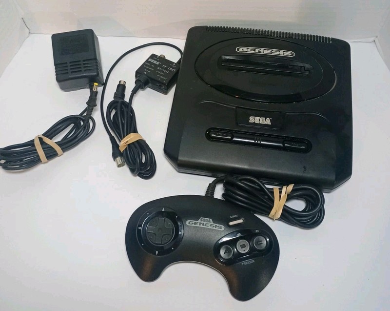 SEGA Genesis Model 2 Console – Black OEM power supply and controller!