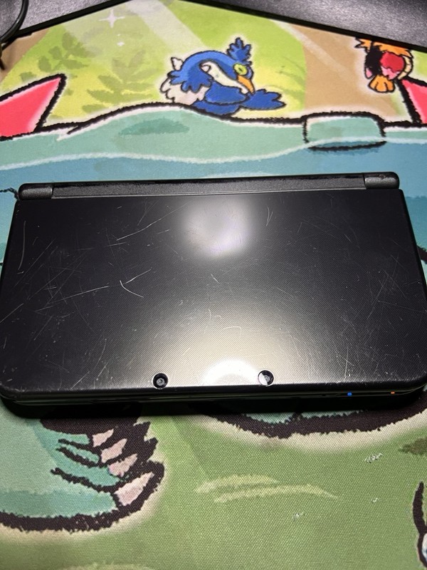 New Nintendo 3DS XL Black Console Stylus Charger Tested 32gb Sandisk & Two Games gallery