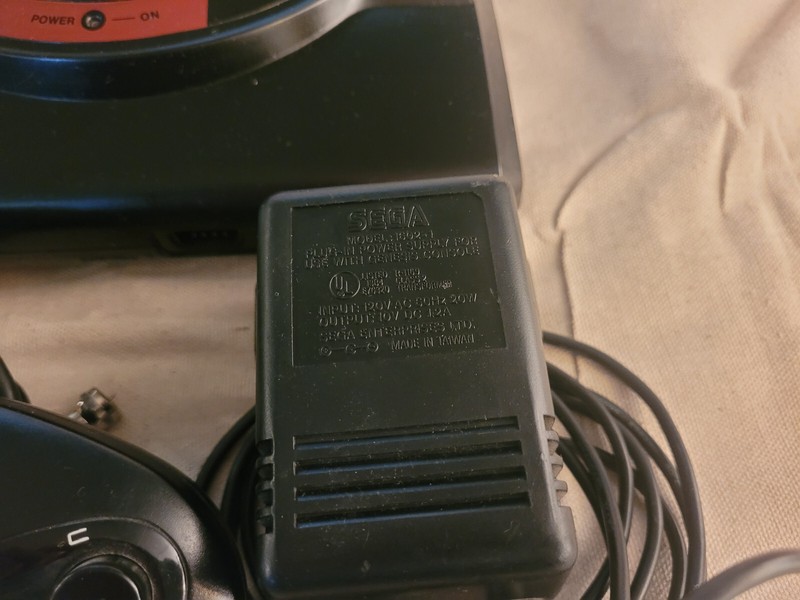 Sega Genesis Console Black with 1 controller, original power supply & rf switch gallery