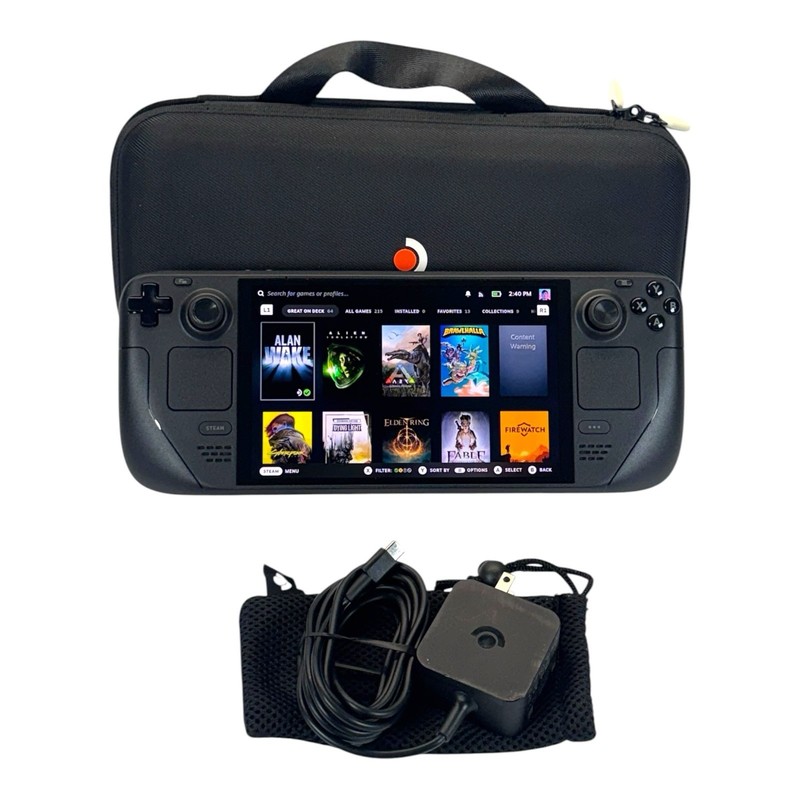Valve Steam Deck OLED 1TB Handheld Gaming Console (1030) + Case & Charger