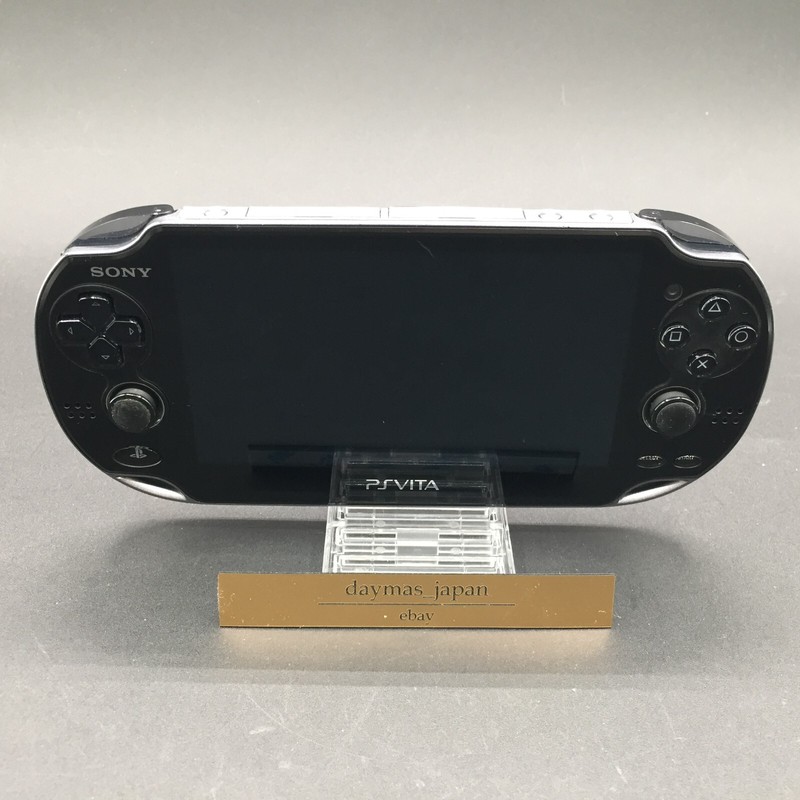 【Very Good】Sony PS Vita PCH-1100 Crystal Black 3G/Wi-Fi Model Console only #Toy0
