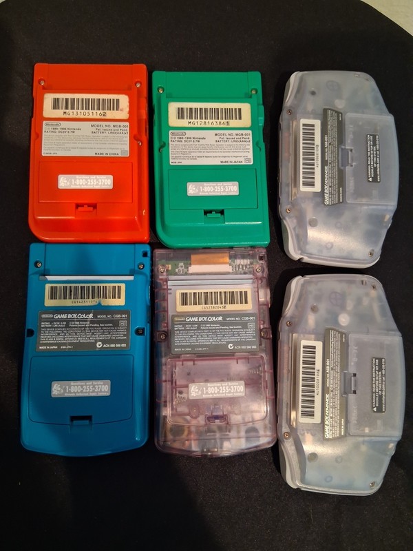Lot Of 6 Working Nintendo Gameboys | 100% Original | Gameboy Pocket Color GBA gallery