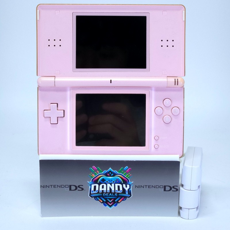 DS Lite Console Nintendo System Pink W/ Charger + Stylus | Usg-001 Tested