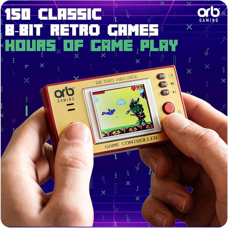 Pixel Go Retro Handheld Console – 150 Classic 8-Bit Games, 1.8" LCD, Portable... gallery